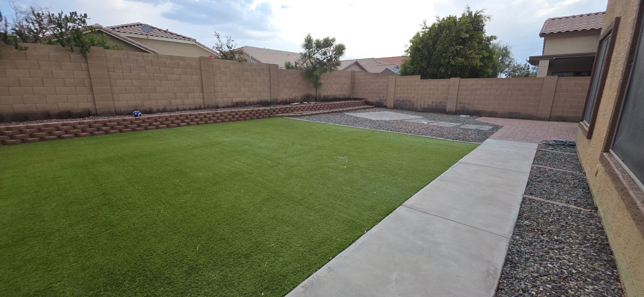 After back yard tree removal by Smiley's Landscaping LLC